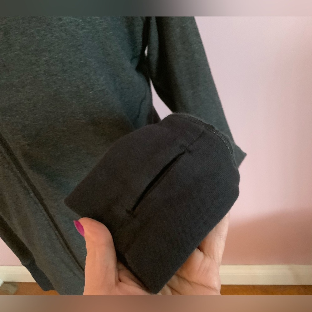 Nike Women's Dark Charcoal Full-Zip Bomber Jacket - Picture 3 of 9